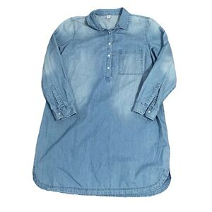 Old Navy Chambray Long Sleeve Dress